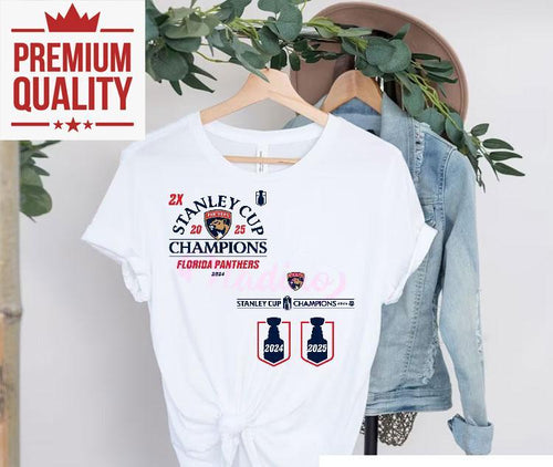 2x Stanley Cup Champions Florida Panthers Hockey Shirt